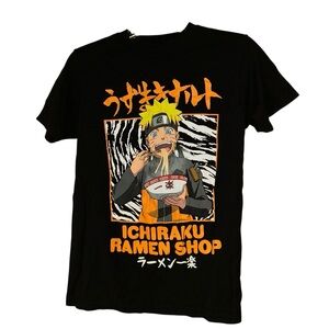Naruto Shippuden Naruto Uzumaki Ichiraku Ramen Shop Graphic Tee Shirt Small